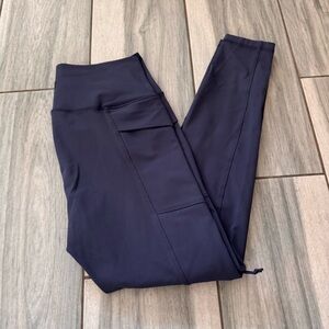 Avalanche Women’s Compression Leggings High Waisted Navy Blue Medium